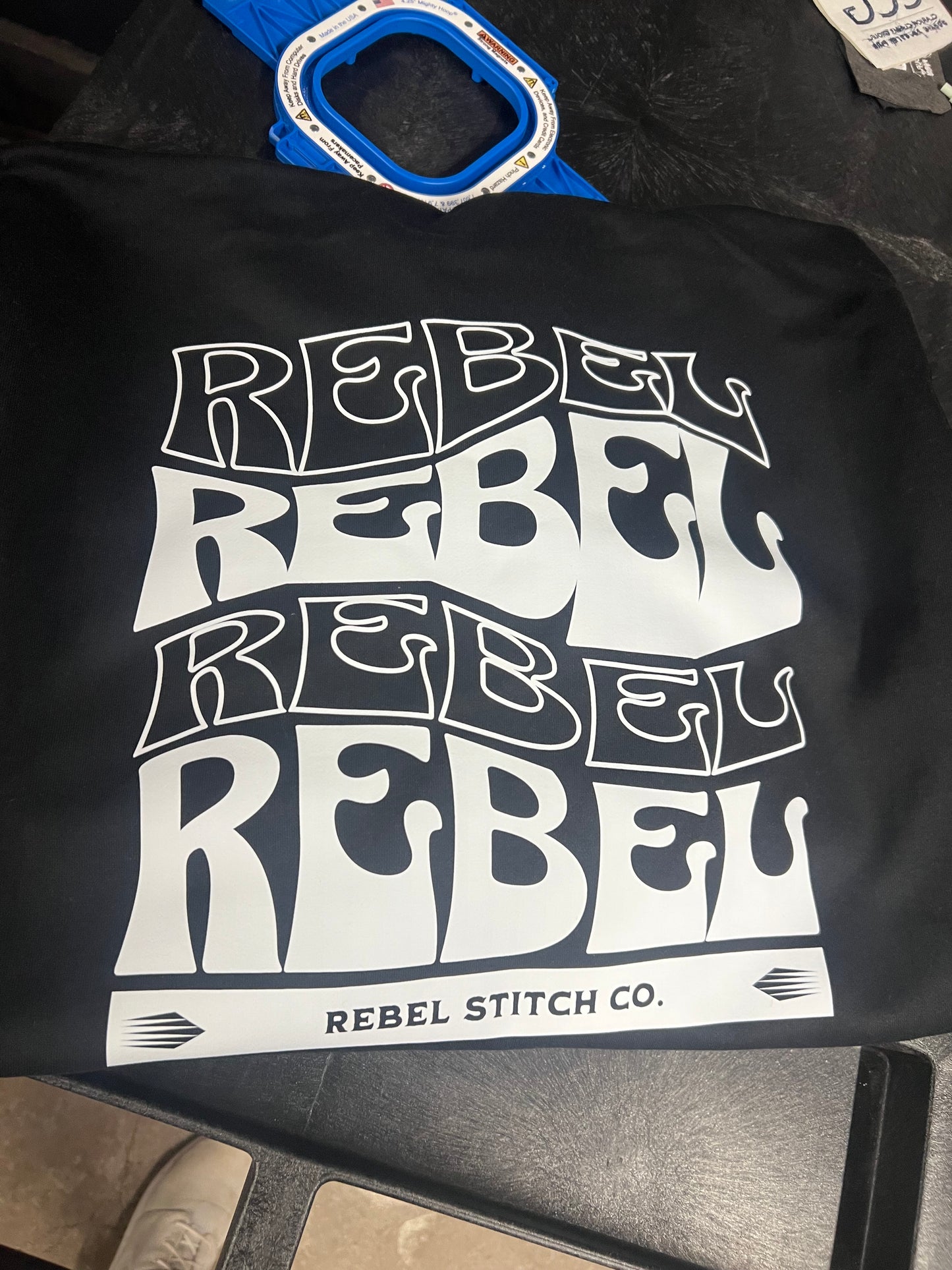 Rebel Black Unisex Hooded Sweatshirt