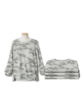 Distressed Camo Pullover
