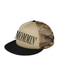 Mommin" Camo Flat Bill Snapback