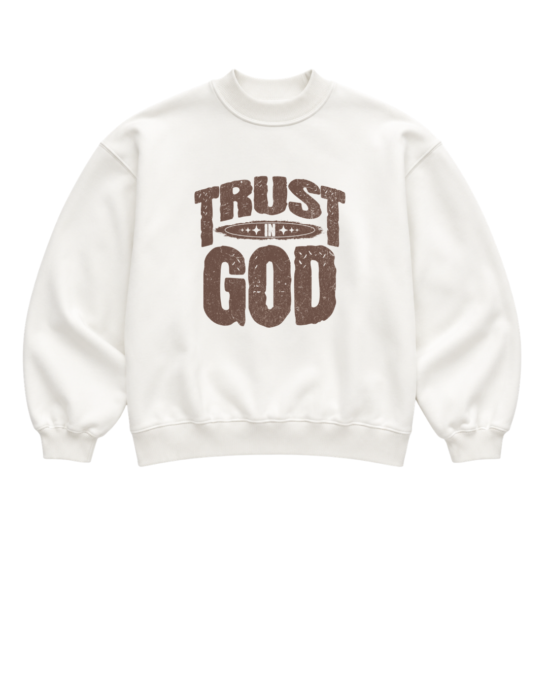 Trust in God Mock Neck Crew