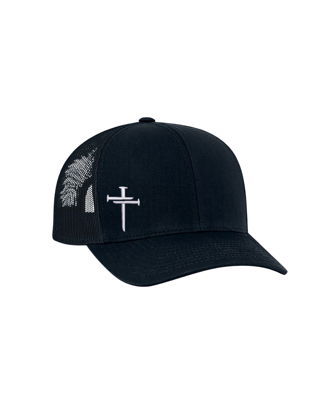 Unisex Nail Cross Trucker Snapback