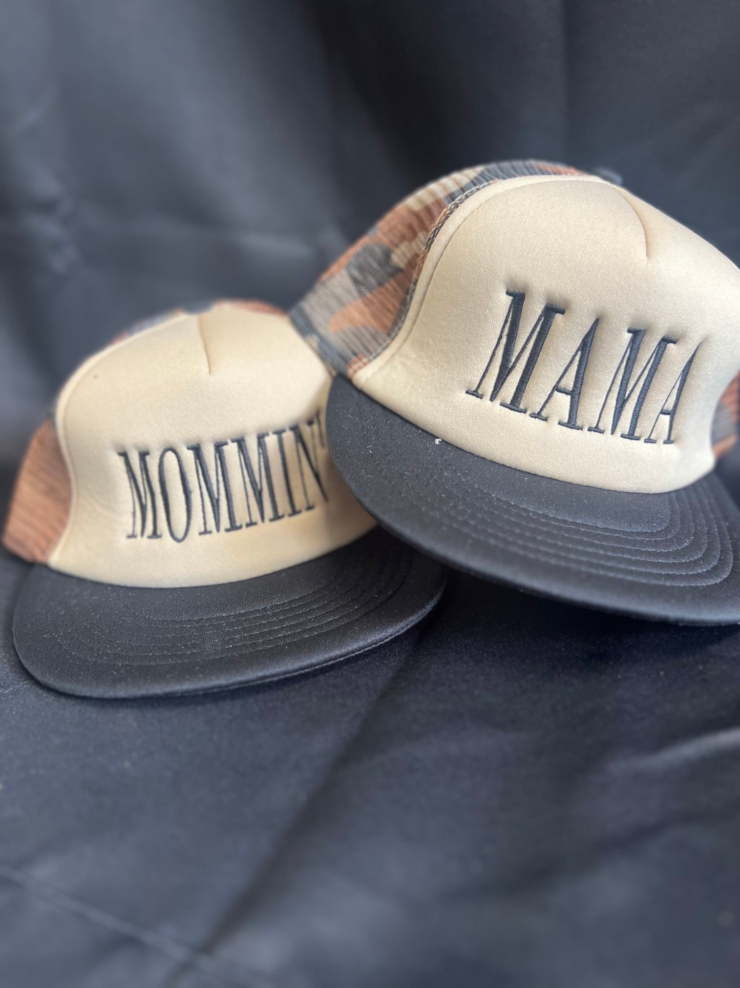 Mommin" Camo Flat Bill Snapback