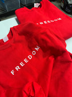 Red FREEDOM Crewneck