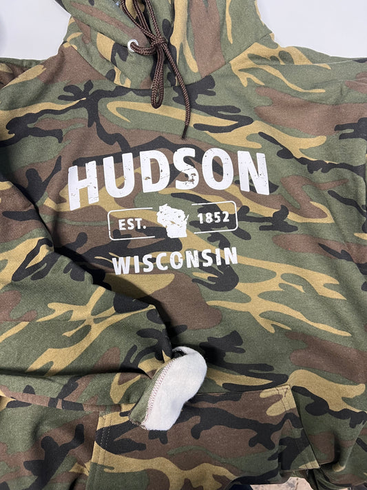 Hudson Wisconsin Camo Hoodie