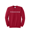 Red FREEDOM Crewneck
