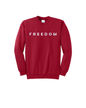 Red FREEDOM Crewneck