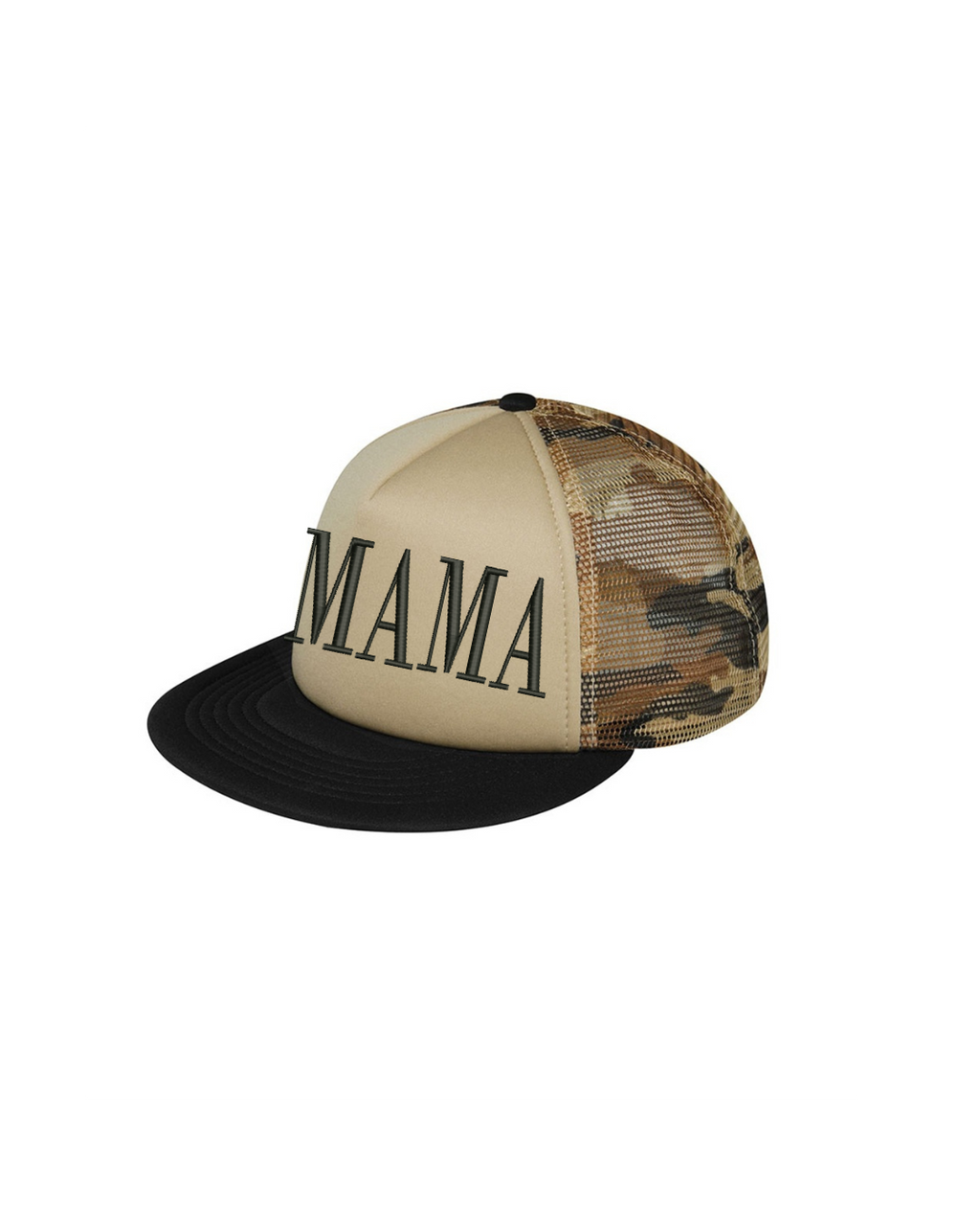 Mama Camo Flat Bill Snapback