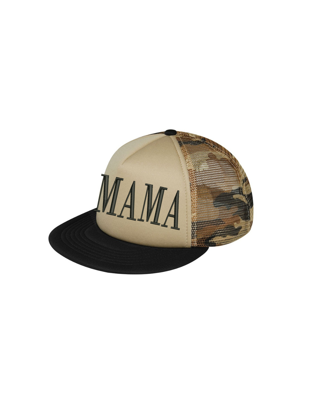 Mama Camo Flat Bill Snapback