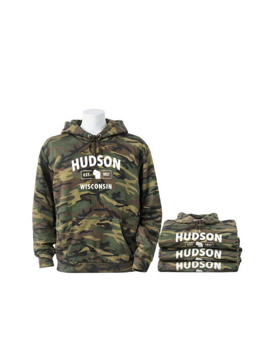 Hudson Wisconsin Camo Hoodie