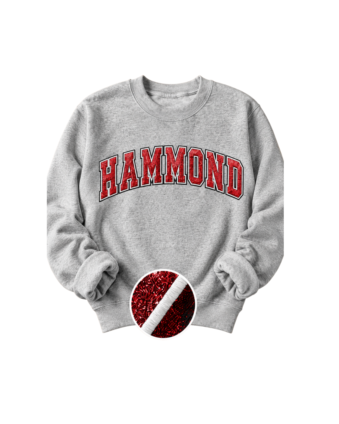 Hammond Twill Gildan Crew (Red)
