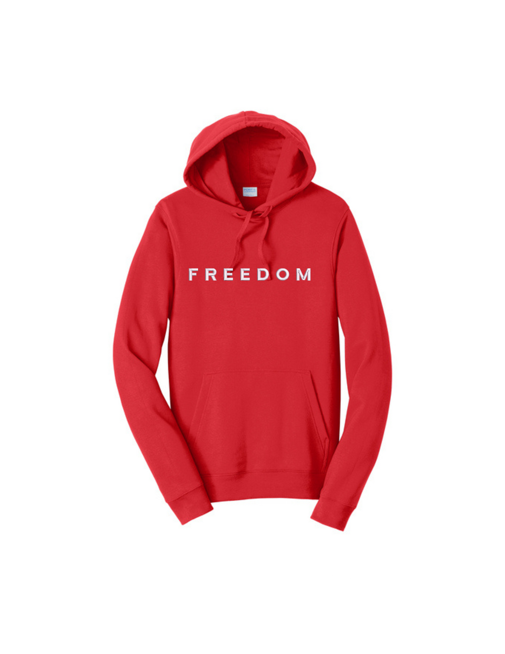 Red FREEDOM Hooded Sweatshirt