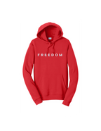 Red FREEDOM Hooded Sweatshirt