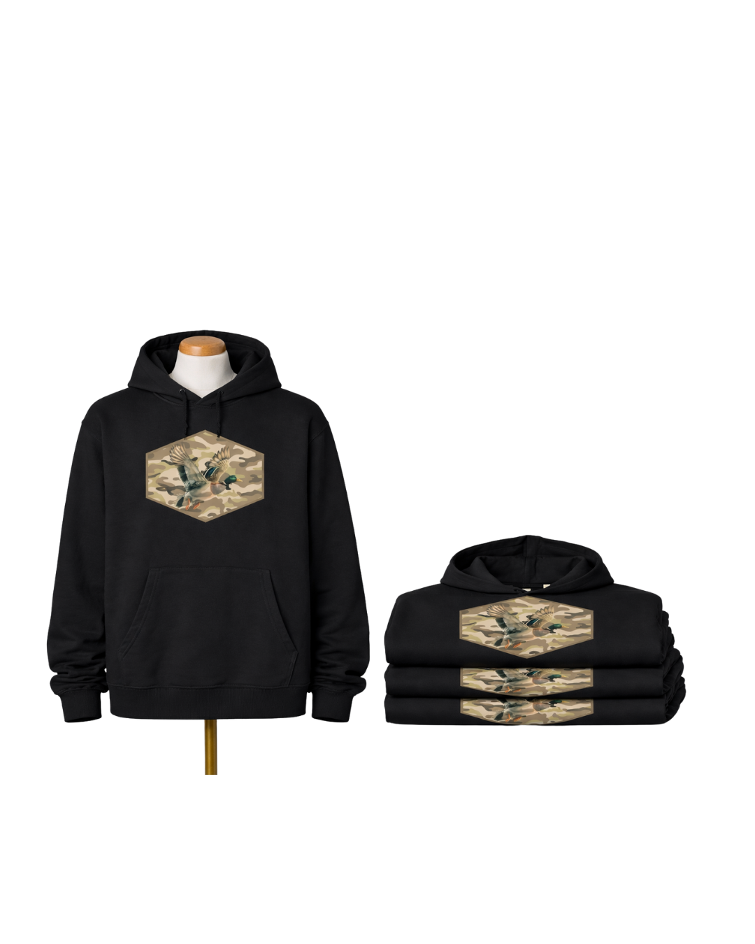 Camo Duck Hooded Sweatshirt