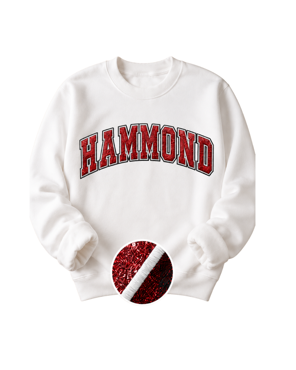 Hammond Twill Gildan Crew (Red)